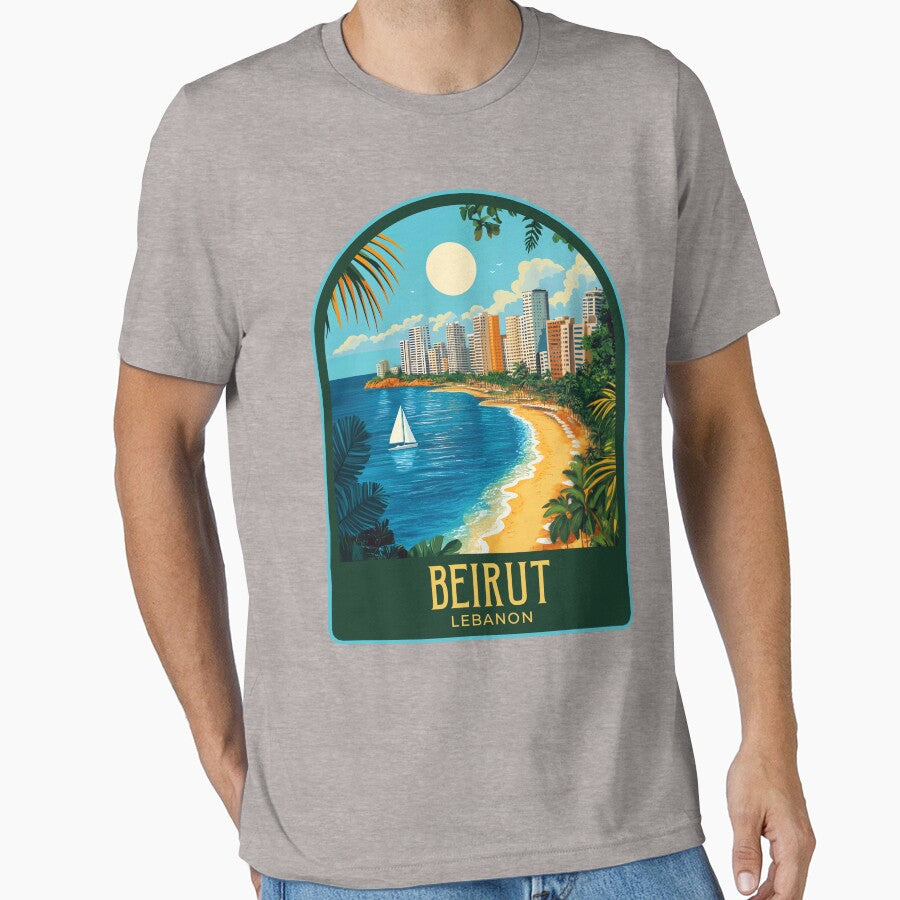 Beirut Vintage Travel Illustration by HomeLivingCo