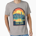 Hong Kong  Vintage Travel Illustration by HomeLivingCo