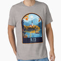 Bled Vintage Travel Illustration by HomeLivingCo