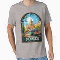 Bucharest Vintage Travel Illustration by HomeLivingCo