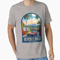 Beverly Hills Vintage Travel Illustration by HomeLivingCo