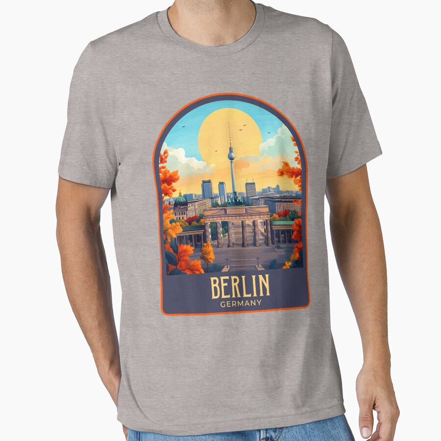 Berlin Vintage Travel Illustration by HomeLivingCo