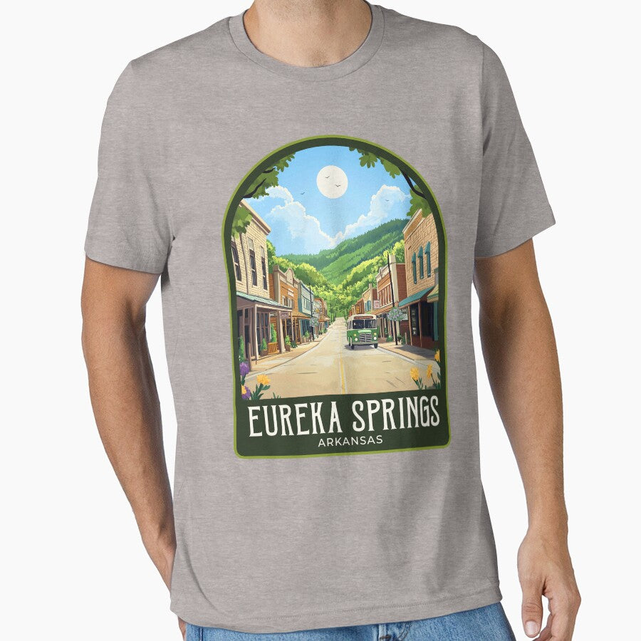 Eureka Springs Vintage Travel Illustration by HomeLivingCo