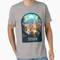Catania Vintage Travel Illustration by HomeLivingCo