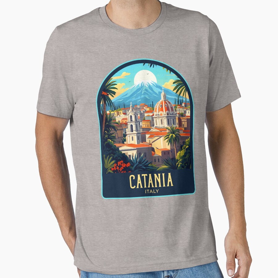 Catania Vintage Travel Illustration by HomeLivingCo