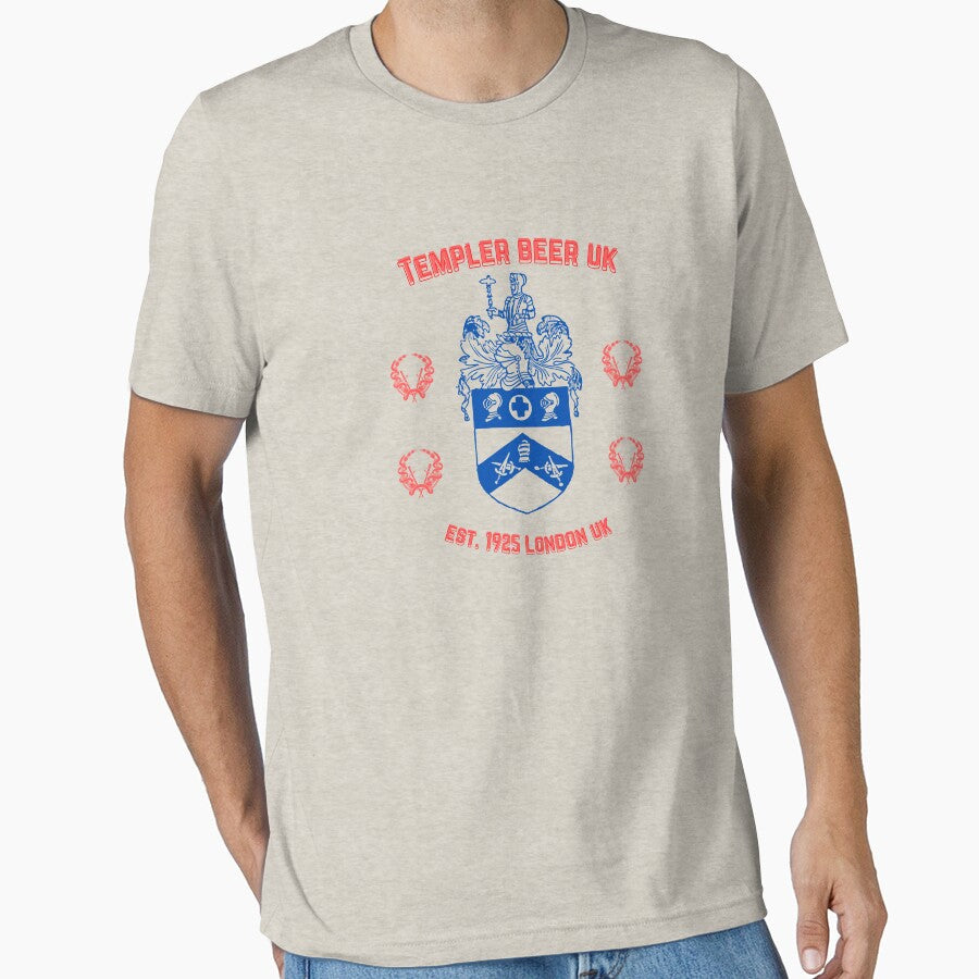 Knights Templer Beer London UK 1925 Est. Crest Coate of Arms 1966 Version - 11 by Henk GoGo T-Shirts ⭐️⭐️⭐️⭐️⭐️