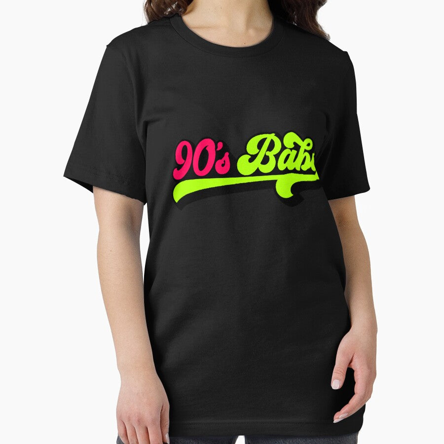 Nineties Baby Typography Neon Retro Vintage by AstronautMerch