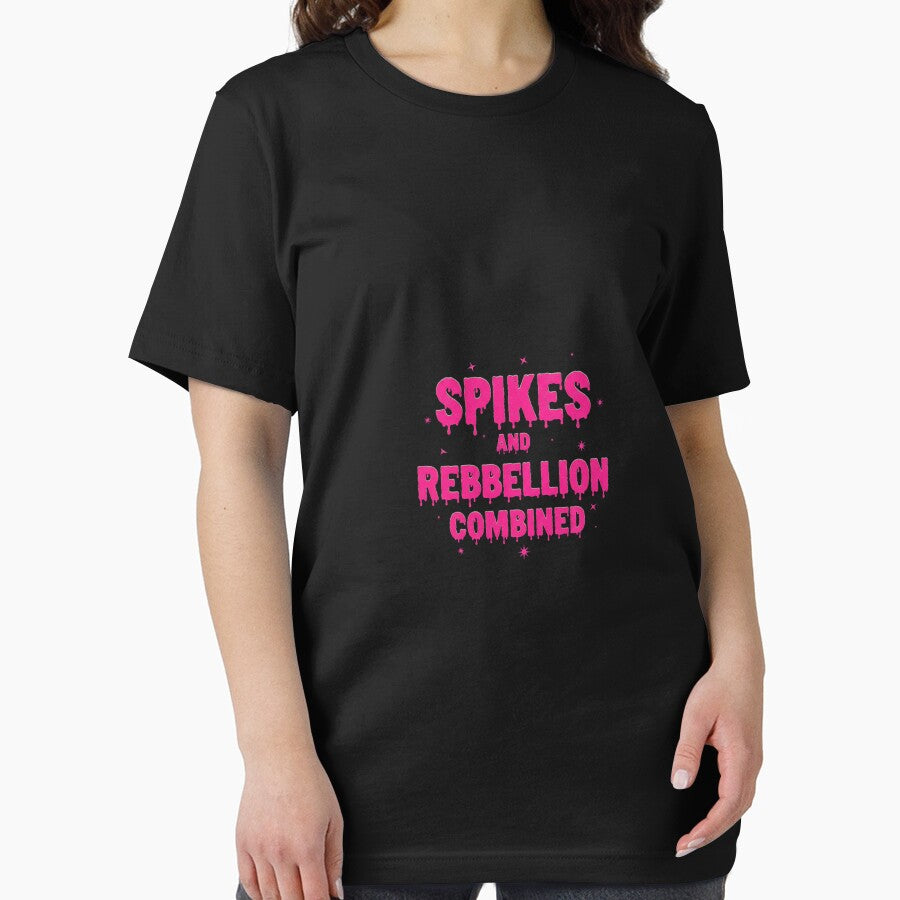 Spikes & Rebellion Grunge Tee - Punk Rock Edgy Design by Merchifyme2000