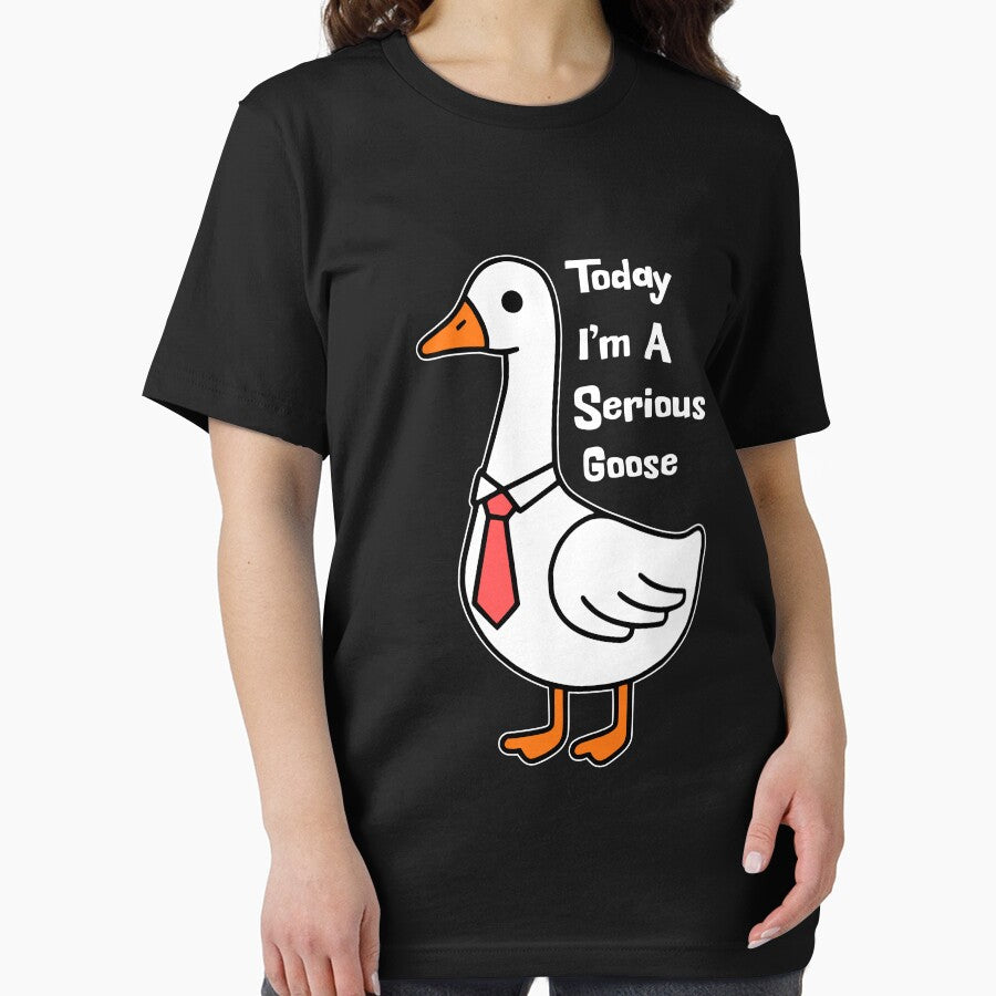 Today I'm A Serious Goose! Cute Funny Silly Goose Pun by PMCreative
