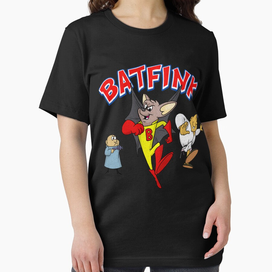 Batfink the Bat Superhero 60s Cartoon Character, his aide Karate, and Villain Hugo A-Go-Go  Classic by OdelinHernandez