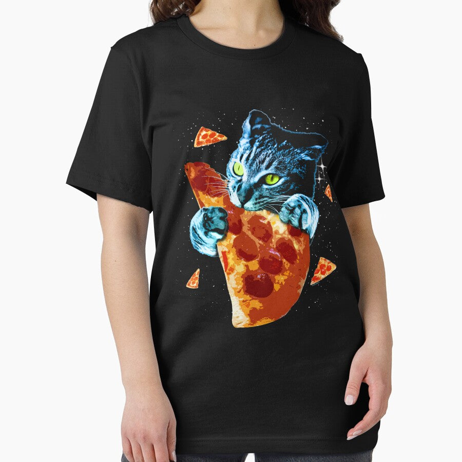 Pizza Cat in Space by ROBOTFACE T-Shirts