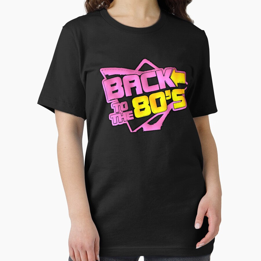 Back To The 80s Retro Neon Pink Yellow by AstronautMerch