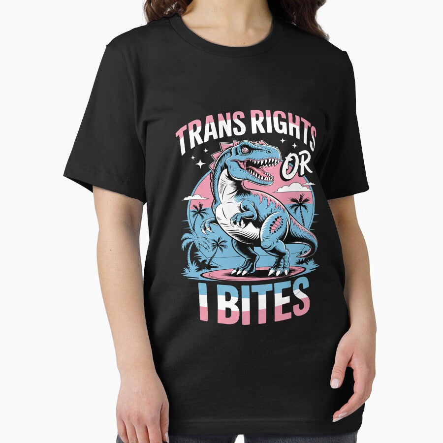 Trans Rights Transgender Pride Or I Bites T-Rex by JessicaWalshdf