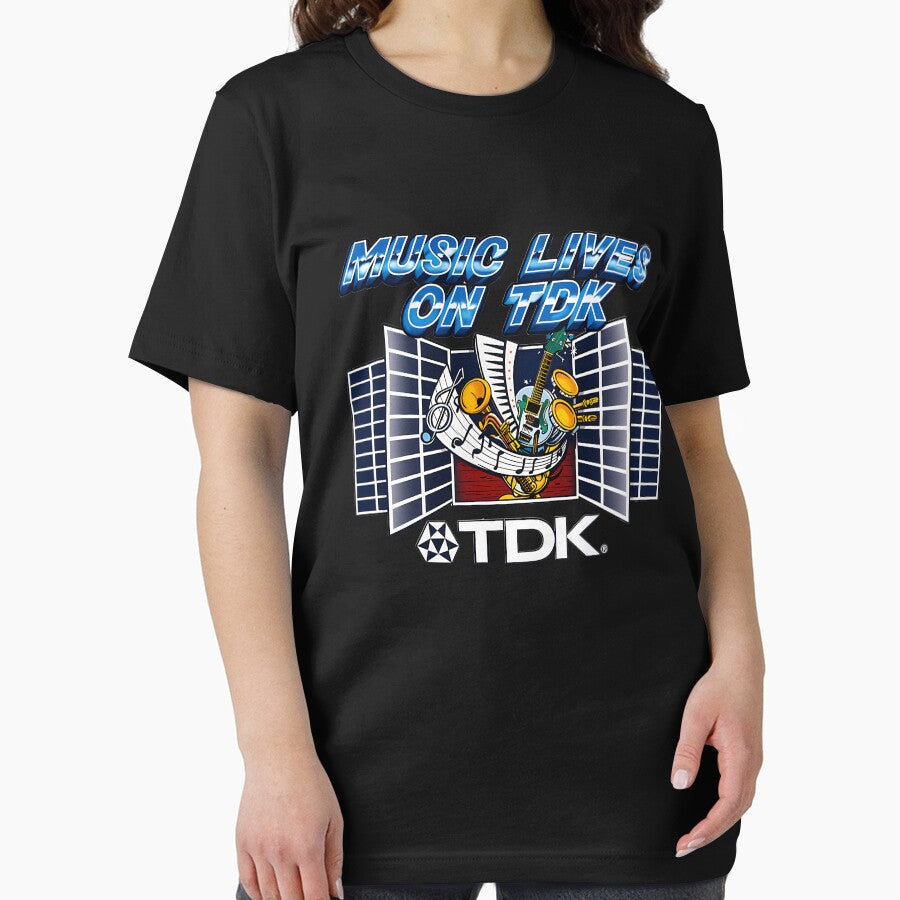 tdk music lives on retro vintage cassette tape audio by KarenReneeAcuf0