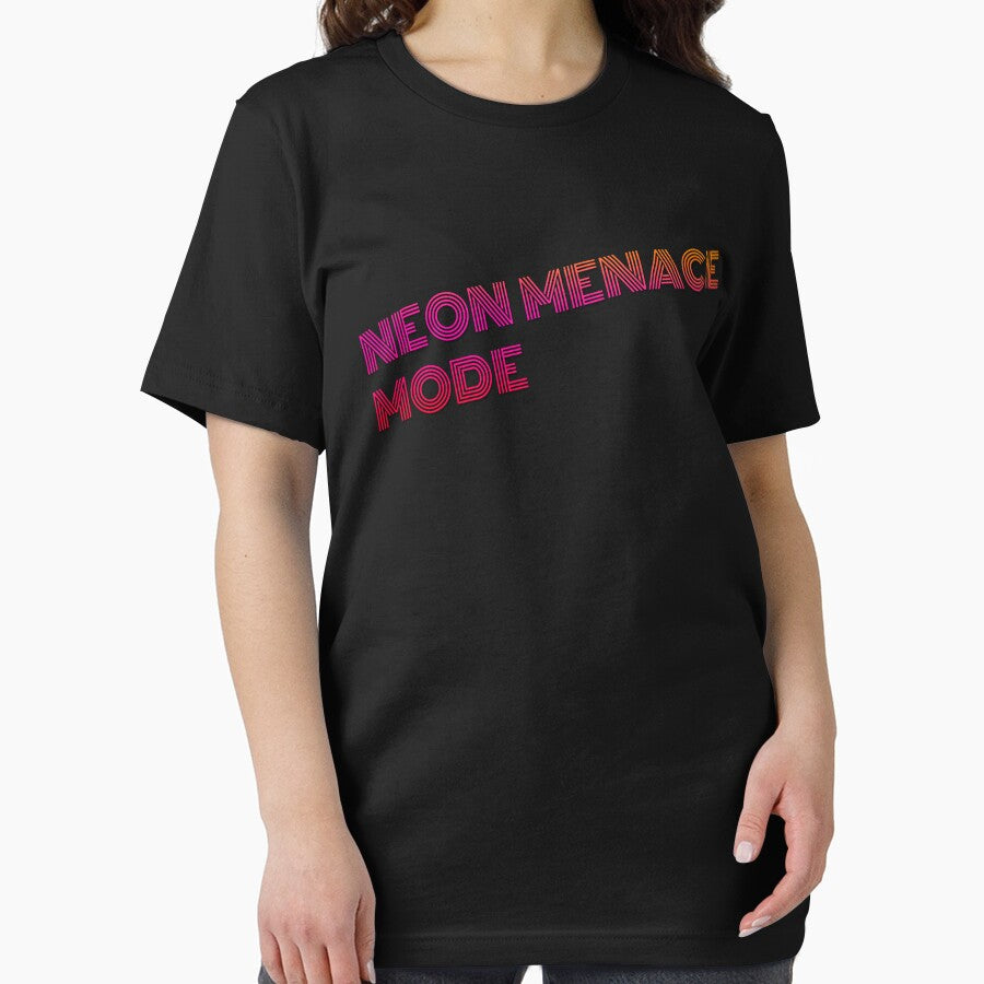 Neon Menace Mode Retro 80s Sticker by Studioeightysix