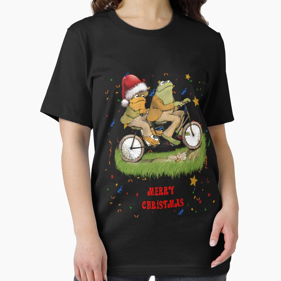 frog and toad on the bike - Merry Christmas by ChosenOnesDen