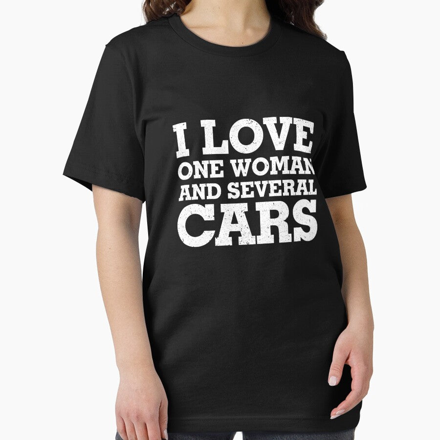 I Love One Woman And Several Cars Shirt Woman And Car Shirt by catcatcatlife