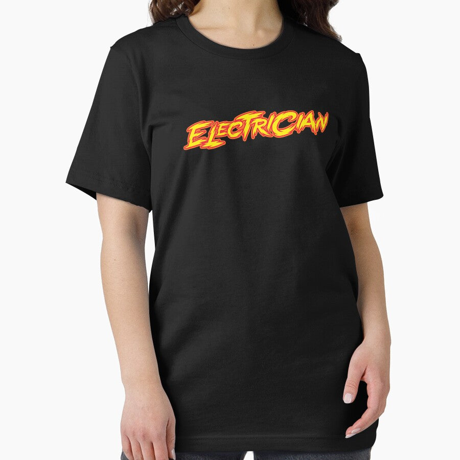 Electrician - Neon Yellow Text by Whimsical  Thinker