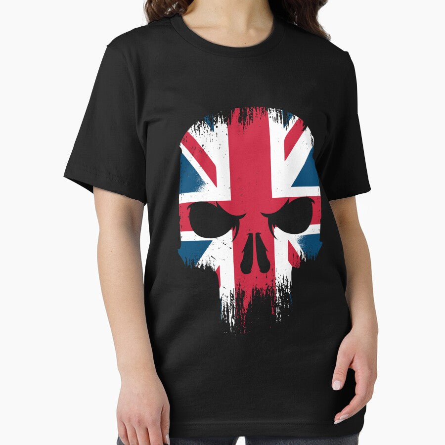 British Flag Souvenir Gift Country Skull United Kingdom by DadJokeDescript