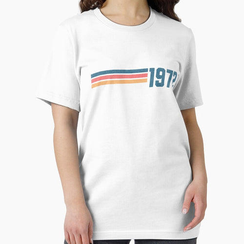 1972 Retro Stripes - Vintage Year T-Shirt by 99 Organizers