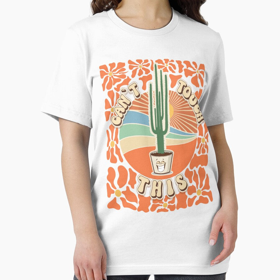 Mothers day plant  lover groovy sarcastic cactus funny Cant touch this by HomeCoquette
