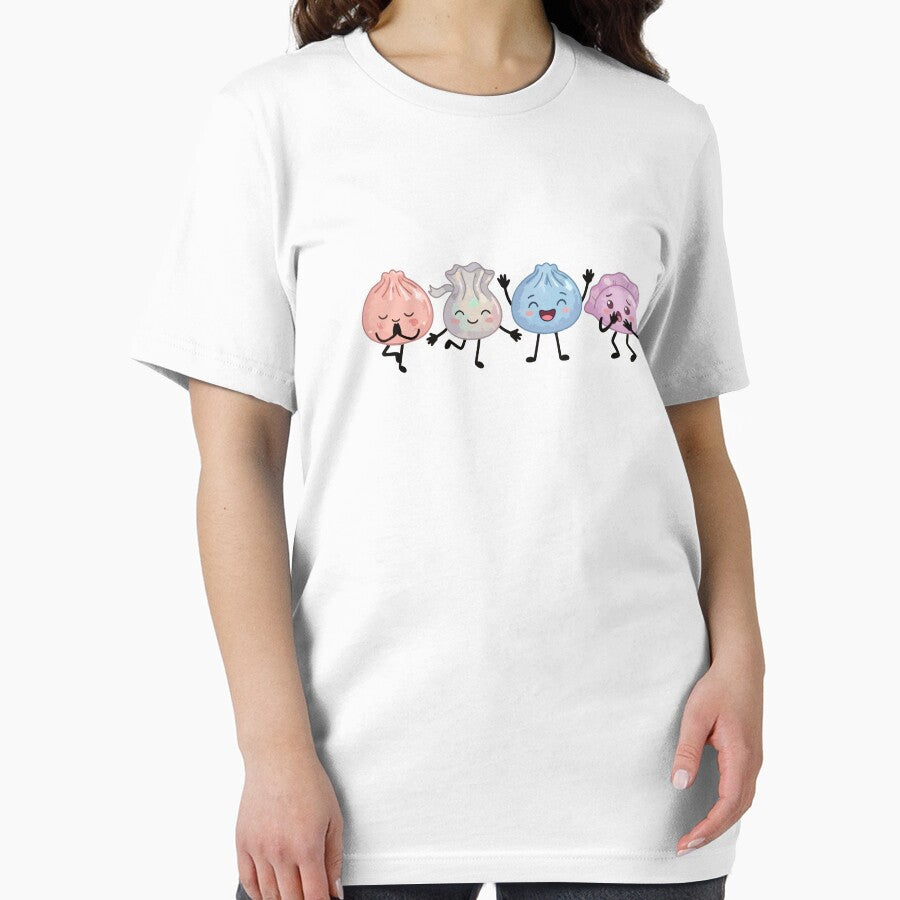 Four Pastel Kawaii Bao Buns – Cute Asian Food Characters by EmeraldeaArt