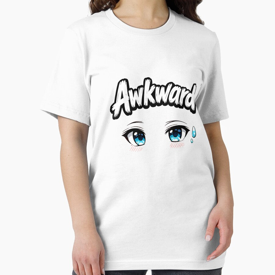 Awkward Anime Eyes Funny Kawaii Shirt | Introvert Anime Fan Design by Just An Anime Fan Shop