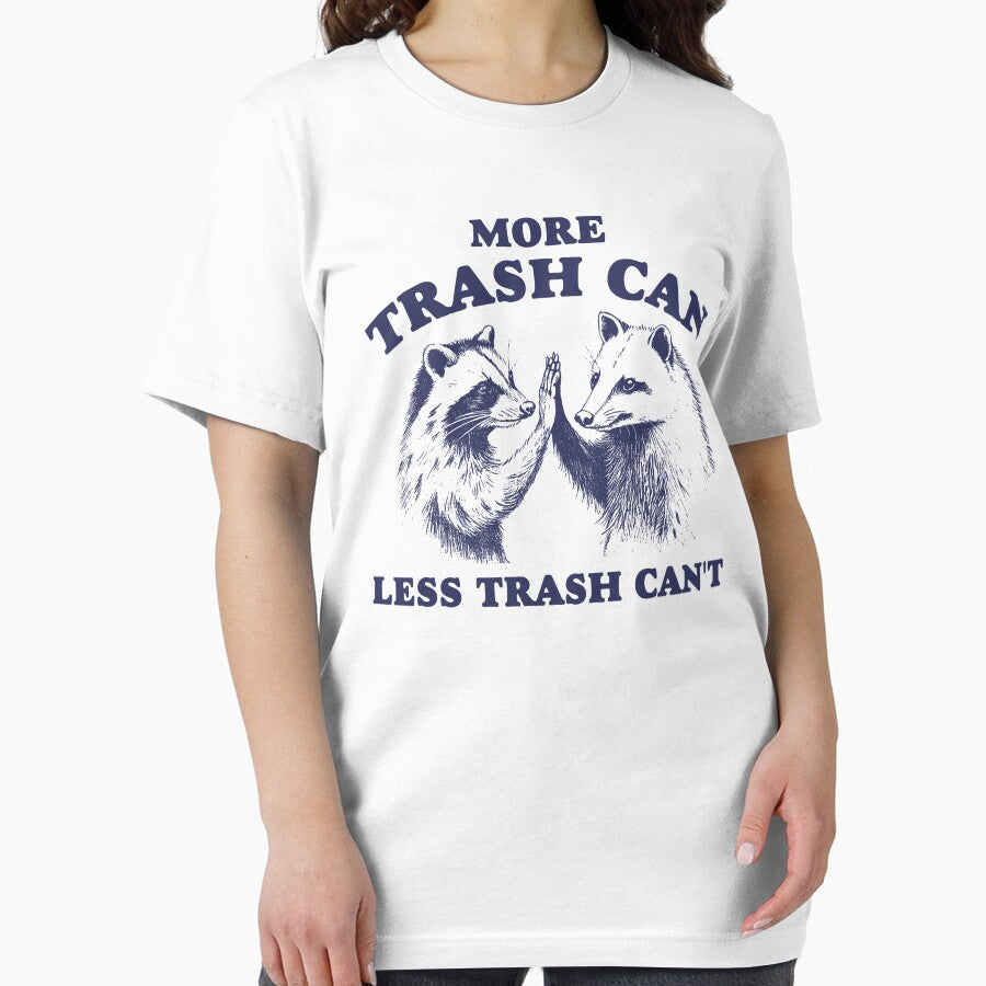 More trash can Less trash can't Vintage Style Shirt, Raccoon opossum Shirt, Meme T Shirt, Vintage Cartoon T Shirt, Aesthetic Tee, Unisex by samidsou