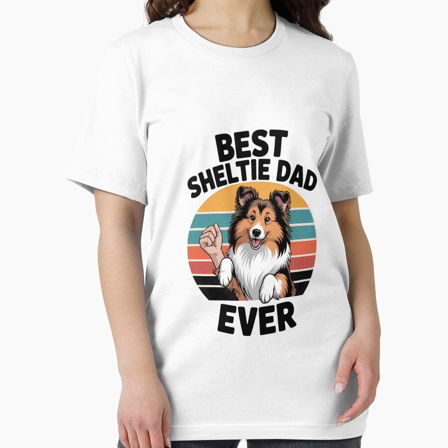 Best Sheltie Dad Ever Sheepdog Papa Shetland Sheepdogs by KarstenNoanra