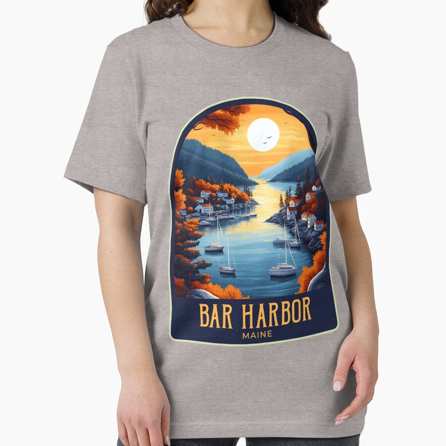 Bar Harbor Vintage Travel Illustration by HomeLivingCo