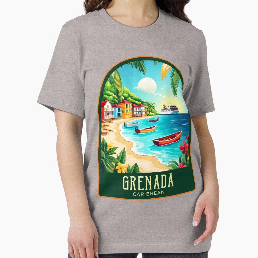 Grenada Vintage Travel Illustration by HomeLivingCo