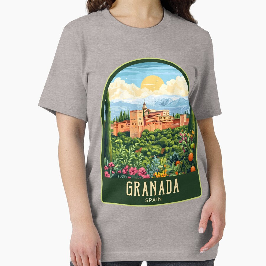 Granada Vintage Travel Illustration by HomeLivingCo