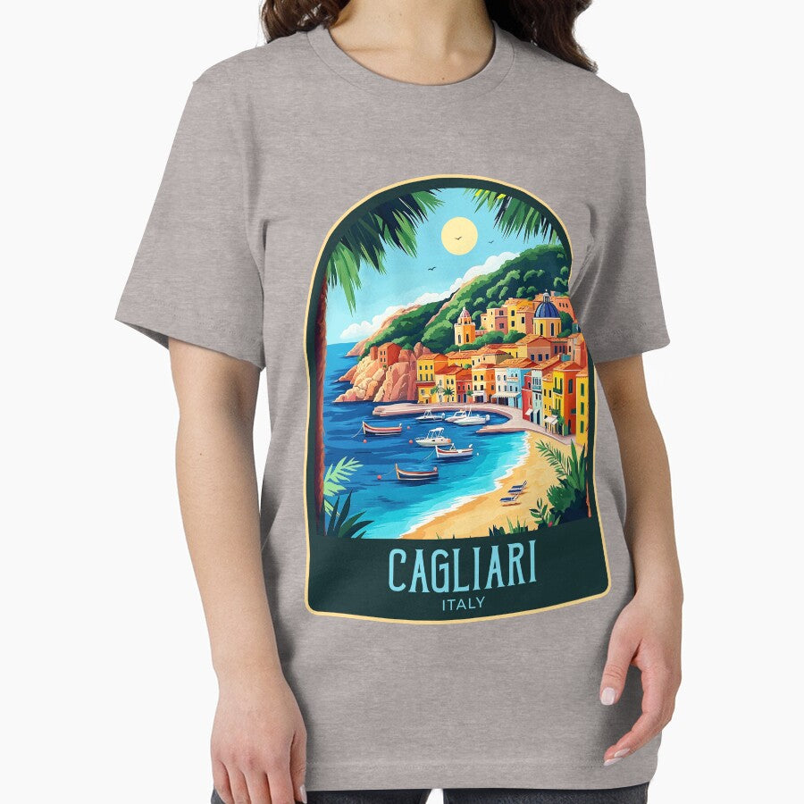 Cagliari Vintage Travel Illustration by HomeLivingCo