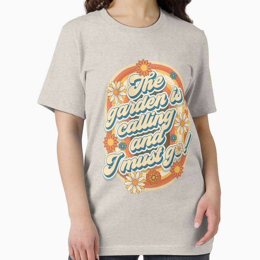 Mother day  plant lover groovy quote The garden is calling and I must go by HomeCoquette