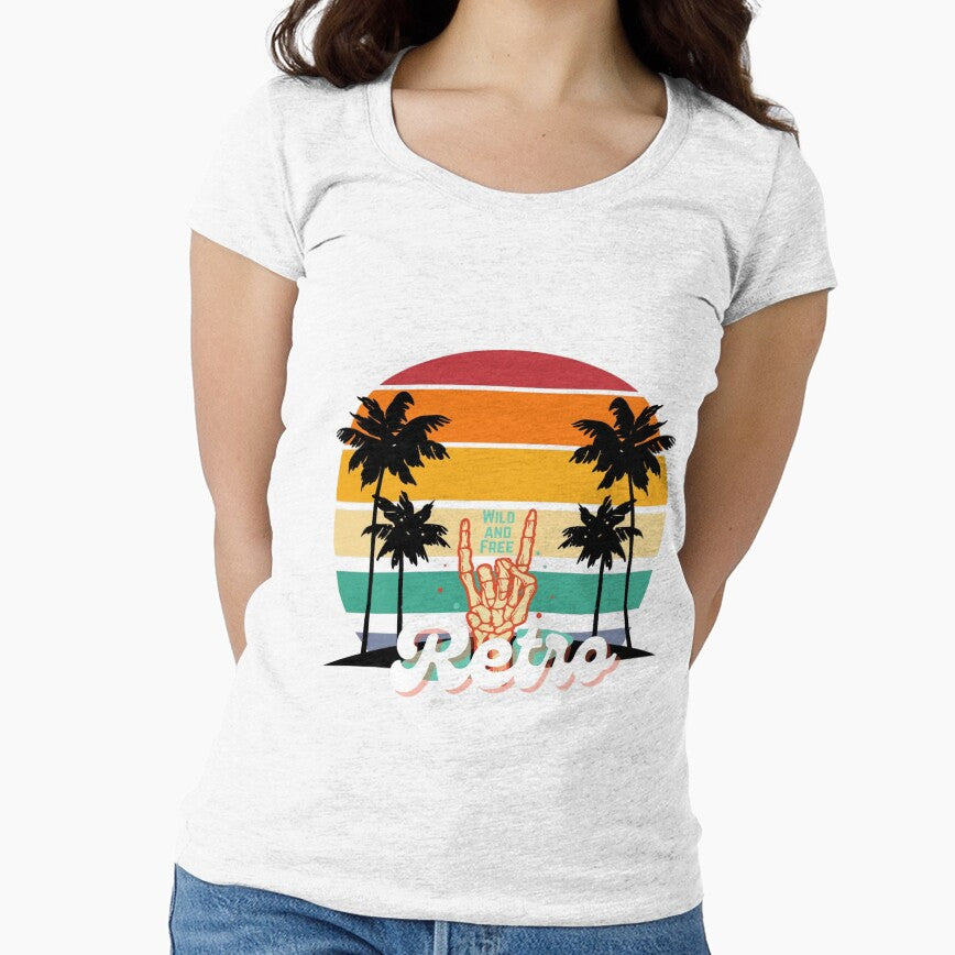 Retro Beach Classic T-Shirt by KARSCORP