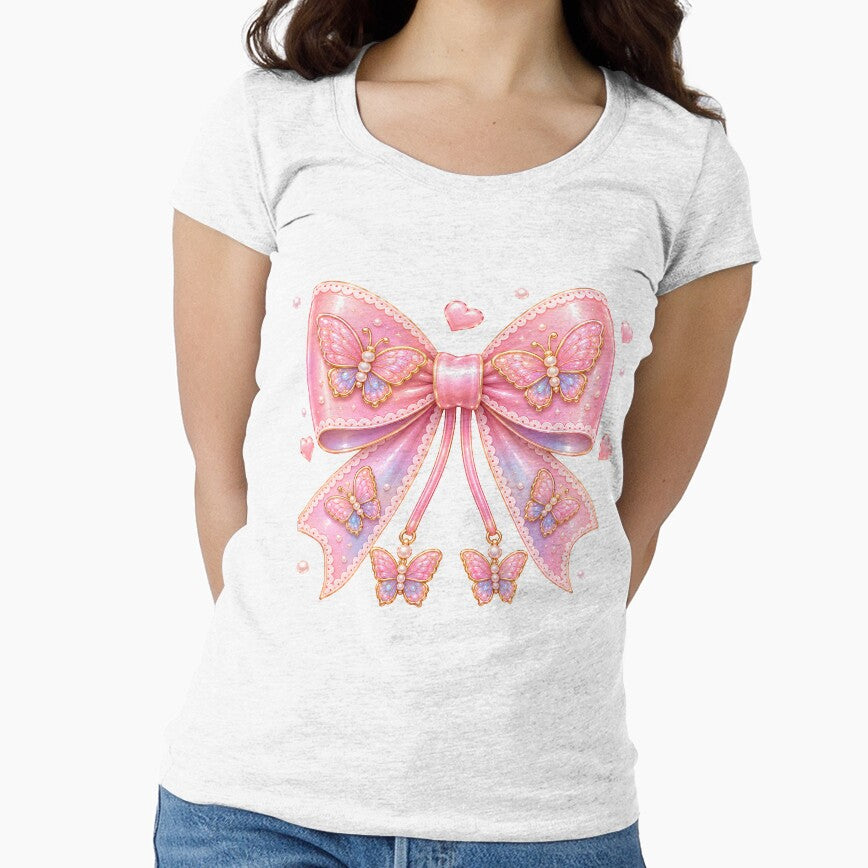 Kawaii Butterfly Bow Cute Coquette by Pampam-stickers