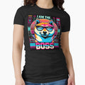 Shiba I am the Boss Vaporwave theme retro by YokujinDesign