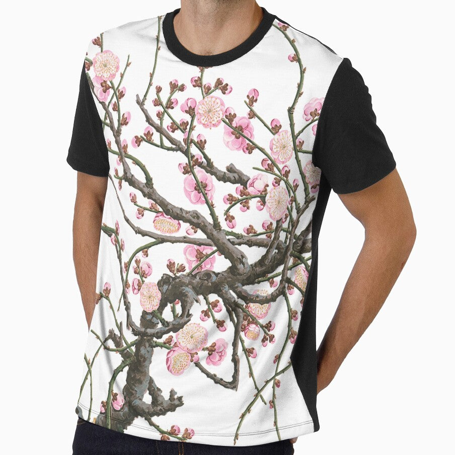 JAPANESE APRICOT FLOWER TREE IN SPRING by BulganLumini