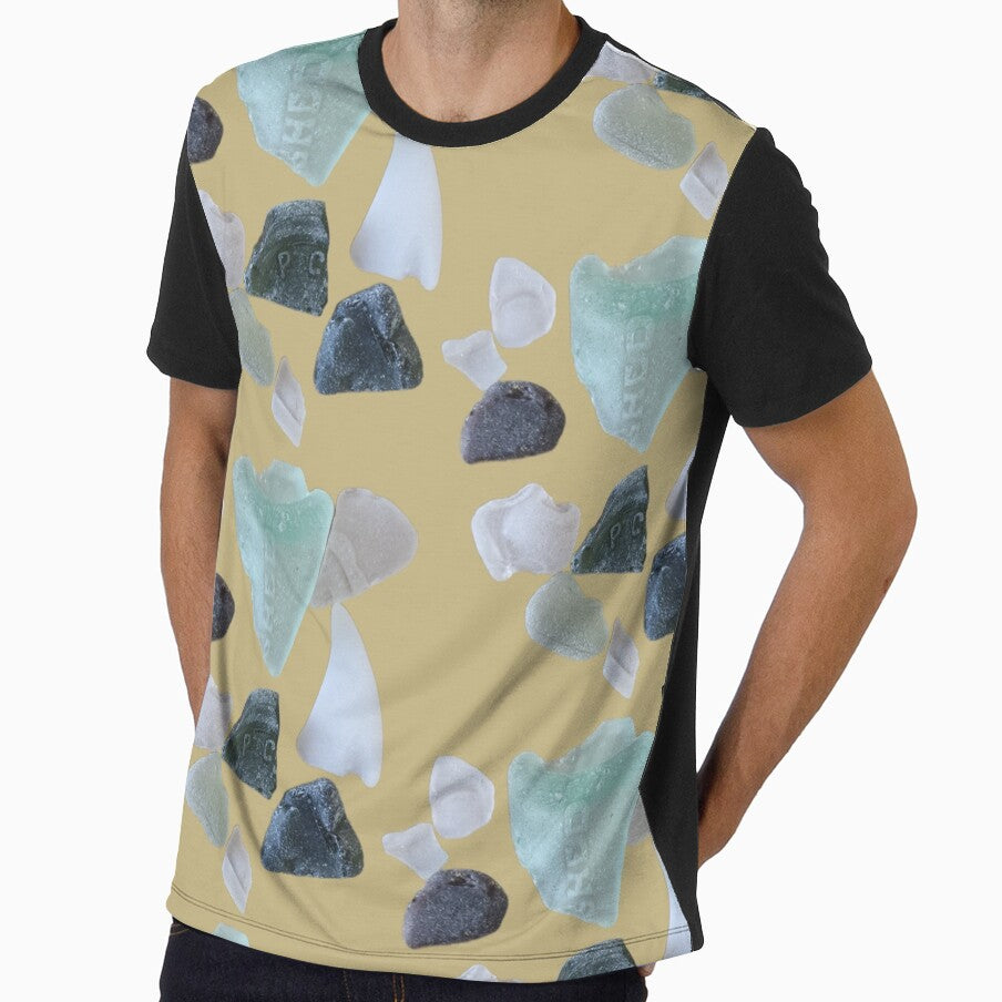 Sacred Cornish Sea Glass Healing -  Sand Beach Ancestral Camo by energyoflove333