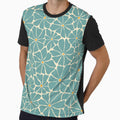 Matisse inspired retro floral in blue by EarthFaeryDSGN