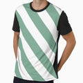 Diagonal Stripes: Seafoam Green by Jared Davies