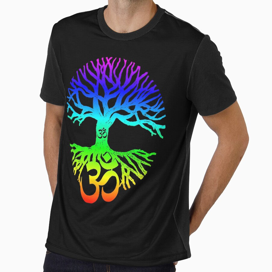 Tree of Life, Zen, Chakra colors, Yoga, Aum, Om by wrinkledhippie