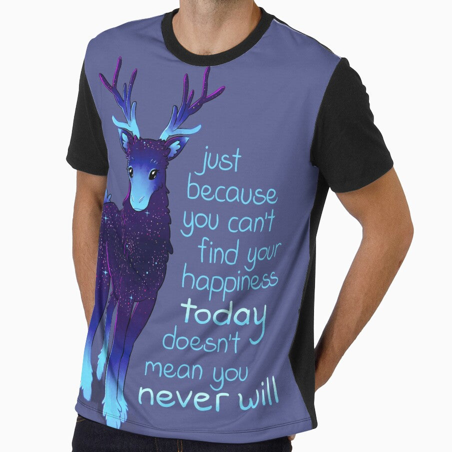"Just Because You Can't Find Your Happiness" Galaxy Reindeer by thelatestkate
