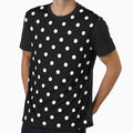 White Polka Dots on Black Background by starrylite