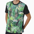 Grungy collage in green, black and white by EmbellishEmy