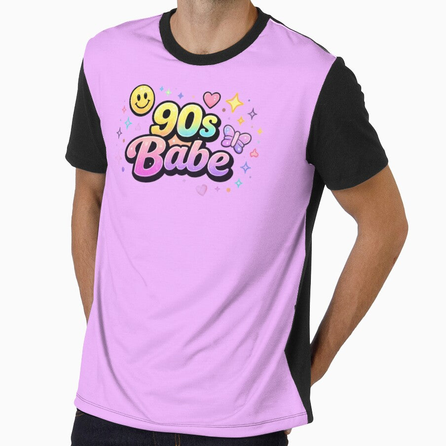 90s Babe Shirt – Vintage Retro Girl Aesthetic Tee | Cute 1990s Nostalgia Fashion by MEMORY-LN-Tees