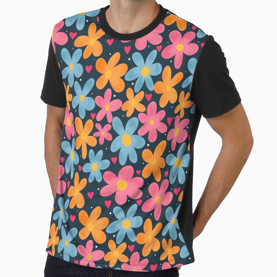 Retro Groovy Flowers by ShoniwDesigns