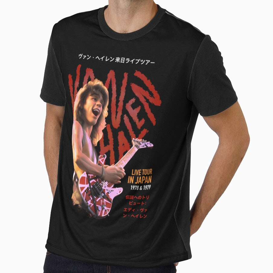 Eddie Van Halen Live Tour In Japan Striped by keith62185