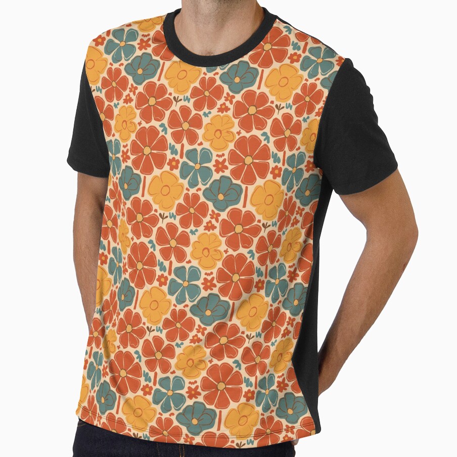 Retro Flowers Pattern by sasyall