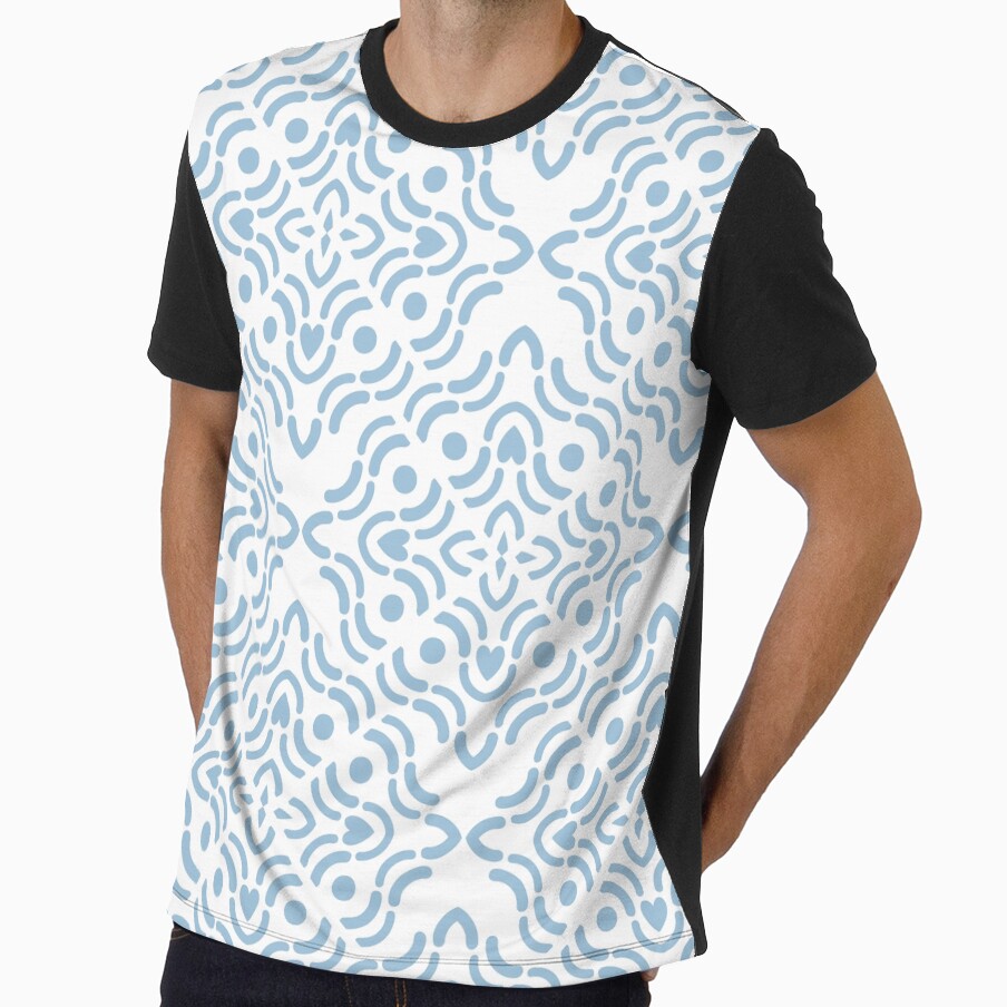 Seamless Pattern Of Abstract Blue Motifs by Olgus